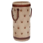 Подставка для зонтов Secret De Maison WATSON ( mod. M-3533 ) металл/кожа буйвола/ткань, 61хD29см, коричневый, ткань: винтаж