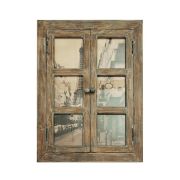 Настенный декор Secret De Maison «ОКНО В ПАРИЖ» ( mod. M-9679 ) дерево манго/ткань, 57 х 3 х 79см