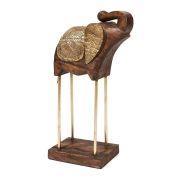 Статуэтка Secret De Maison ELEPHANT ( mod. M-17586A) металл/дерево манго, 28х12х48см, коричневый