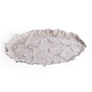 Блюдо Secret De Maison LEAF1 ( mod. 9376 ) алюминиевый сплав, 44x35x2,5 см, никель/nickel