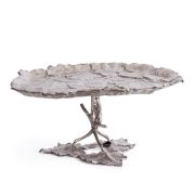 Блюдо Secret De Maison LEAF2 ( mod. 9440 ) алюминиевый сплав, 44x25x20 см, никель/nickel