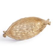 Блюдо Secret De Maison LEAF3 ( mod. 9733 ) алюминиевый сплав, 41x14x4,5 см, золото/gold