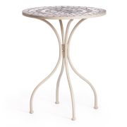 Стол Secret de Maison ROMEO (mod. PL08-7451RV) металл, 60*72см, белый/плитка «калейдоскоп»