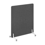 Перегородка на металлических опорах, на роликах 1238x26x1470