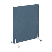 Перегородка на металлических опорах, на роликах 1238x26x1470