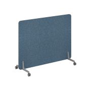 Перегородка на металлических опорах, на роликах 1438x26x1125