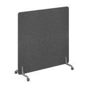 Перегородка на металлических опорах, на роликах 1438x26x1470