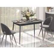 Обеденный стол Орфей 55 (02) Мрамор темный-Серый