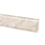 Плинтус (с заглушками) ПЛ 121.150 Мрамор кремовый