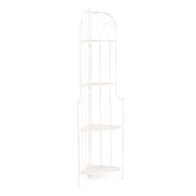 Этажерка угловая Secret De Maison Nicole (PL08-10338) стальной сплав, античный белый, 48х33х159 см