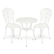 Комплект Secret De Maison Romance (стол +2 стула) алюминиевый сплав, D60/H67, 53х41х89см, butter white