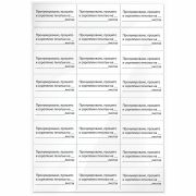 Этикетка самоклеящаяся «Пронумеровано, прошито и скреплено», 70х37 мм, 24 этикетки, 10 листов, 128833