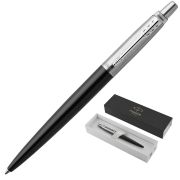 Ручка шариковая PARKER «Jotter Core Bond Street Black CT», корпус черный, детали хром, синяя, 1953184