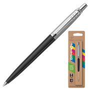 Ручка шариковая PARKER «Jotter Plastic CT», корпус черный, детали нержавеющая сталь, блистер, синяя, 2096873