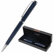 Ручка подарочная шариковая GALANT «Ricardo», корпус темно-синий, детали серебро, узел 0,7 мм, линия письма 0,5 мм, синяя, 144168