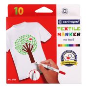 Маркеры для ткани 10 ЦВЕТОВ CENTROPEN «Textile Marker», круглый наконечник, 1,8 мм, 2739/10, 5 2739 1001