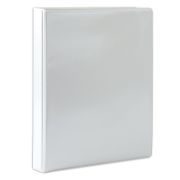 Папка на 4 кольцах с передним прозрачным карманом BRAUBERG, 35 мм, картон/ПВХ, белая, до 250 листов, 221486