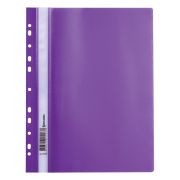 Скоросшиватель пластиковый с перфорацией BRAUBERG, А4, 140/180 мкм, фиолетовый, 226584