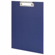 Доска-планшет STAFF «EVERYDAY» с прижимом А4 (225х316 мм), картон/бумвинил РОССИЯ, синяя, 229052