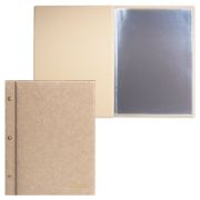 Папка «Меню» на трех винтах, с 10 файлами, 220х320 мм, бежевая, «ДПС», 2273.М-105