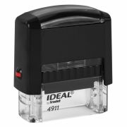 Штамп стандартный «ОПЛАЧЕНО, дата», оттиск 38 х 14 мм, синий, TRODAT IDEAL 4911 DB - 3.13, 161489