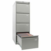 Шкаф картотечный ПРАКТИК «AFC-04», 1320х470х646 мм, 4 ящика, для 220 подвесных папок, формат папок Foolscap или A4 (БЕЗ ПАПОК)