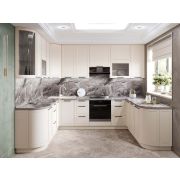 Кухонный гарнитур П-образный с витриной Неаполь 109 244