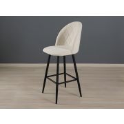 Барный стул Велюр Лира 13 (01) Бежевый-Черный