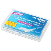 Межзубные ершики 0,8 мм силиконовые «40 + 5 шт. в подарок!», в боксе, для зубов и брекетов, LAIMA DENT, 609417