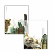 Обложки ПП для тетрадей и дневников ERICH KRAUSE «Big City Cats», КОМПЛЕКТ 12 шт., 80 мкм, 212х347 мм, 63508