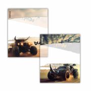 Обложки ПП для тетрадей и дневников ERICH KRAUSE «Road Beast», КОМПЛЕКТ 12 шт., 80 мкм, 212х347 мм, 63507