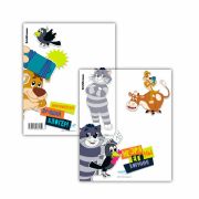 Обложки ПП для тетрадей и дневников ERICH KRAUSE «Простоквашино», КОМПЛЕКТ 12 шт., 80 мкм, 212х347 мм, 61123