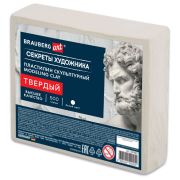 Пластилин скульптурный ТВЕРДЫЙ БЕЛЫЙ «Секреты художника», 0,5 кг, BRAUBERG ART, 107481