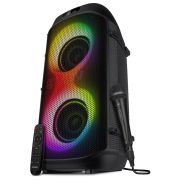 Колонка портативная SVEN PS-850, 100 Вт, TWS, Bluetooth, FM, USB, microSD, LED-дисплей, черная, SV-022679