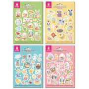 Наклейки пасхальные для яиц 21x14,8 см, «Светлая Пасха», ассорти, ЗОЛОТАЯ СКАЗКА, 592654