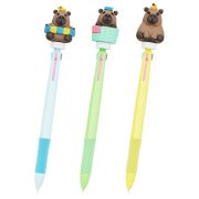 Ручка-спиннер многоцветная с топпером FUNSTER «COOL CAPY», 3 ЦВЕТА, ассорти, пишущий узел 0,7 мм, линия письма 0,35 мм, 144517