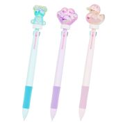 Ручка-спиннер многоцветная с акриловым топпером FUNSTER «SHINY PETS», 3 ЦВЕТА, ассорти, пишущий узел 0,7 мм, линия письма 0,35 мм, 144518