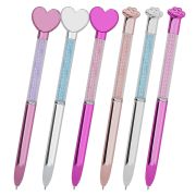 Ручка поворотная с топпером шариковая FUNSTER «SHINY HEART&PAW», СИНЯЯ, ассорти, пишущий узел 0,7 мм, 144519