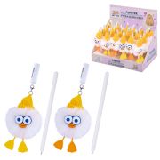 Ручка с пушистой подвеской шариковая FUNSTER «FLUFFY DUCK», СИНЯЯ, ассорти, пишущий узел 0,7 мм, 144525