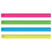 Линейка пластиковая 50 см, «Neon», неоновая, ассорти, ЛН-31443
