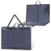 Папка для рисунков и чертежей, А1, 920х660 мм, «Пленэр-1», с ручками, кожзам и ткань, черная, 674/1