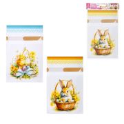 Пакетики пасхальные, НАБОР 10 штук, 14х23 см, «Пасха», 2 дизайна, ЗОЛОТАЯ СКАЗКА, 592644