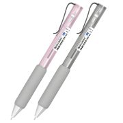 Ручка шариковая автоматическая С УЛЬТРАМЯГКИМ ГРИПОМ BRAUBERG «MAXI SOFT», СИНЯЯ, пишущий узел 0,5 мм, линия письма 0,35 мм, 144466