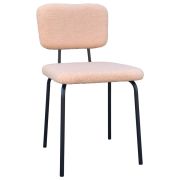 Стулья BRABIX «Ideal CF-080», КОМПЛЕКТ 4 шт., черный каркас, букле бежевый, 533255