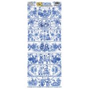 Термоплёнка пасхальная, 5 дизайнов ассорти по 7 штук на пленке, 0649, 0656, 0658, 0665, 0666