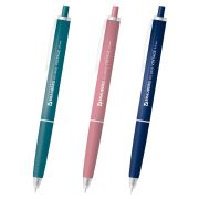 Ручка шариковая автоматическая BRAUBERG «OIL-BASE VINTAGE», корпус ассорти, СИНЯЯ, пишущий узел 0,5 мм, линия письма 0,3 мм, 144500