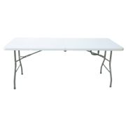 Стол складной NOSTRESS (НОСТРЕСС) «Country FT-005» (1800х700х740 мм), НАГРУЗКА до 150 кг, пластик, белый, 680054