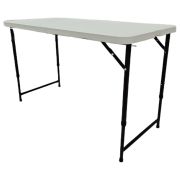 Стол складной NOSTRESS (НОСТРЕСС) «Country FT-004» (1220х610х740/580 мм), НАГРУЗКА до 150 кг, пластик белый, 680055