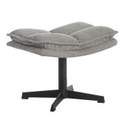 Пуф Reflex/Рефлекс велюр/букле (HYP), светло-серый