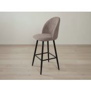 Полубарный стул Велюр Лира 13 (02) Коричневый-Черный